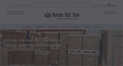 Desktop Screenshot of ceramicgrillstore.com